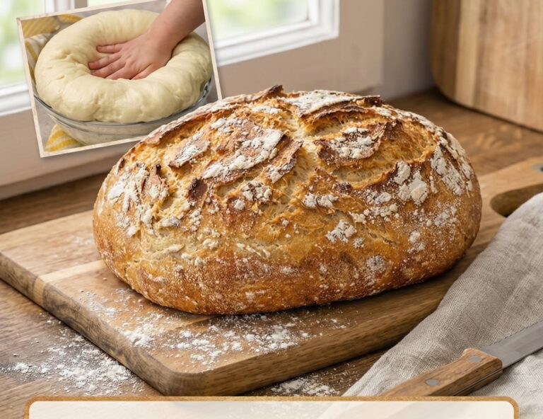 Selbst gebackenes Dinkel-Joghurtbrot mit goldbrauner Kruste