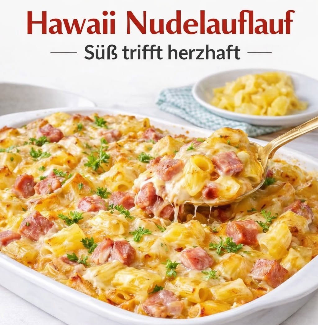 Käse-Lauch-Nudelauflauf mit Hackfleisch und goldbrauner Käsekruste