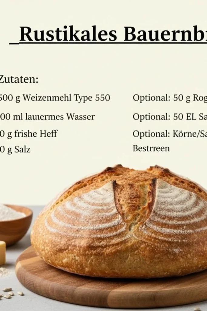 Bauernbrot mit Hefe