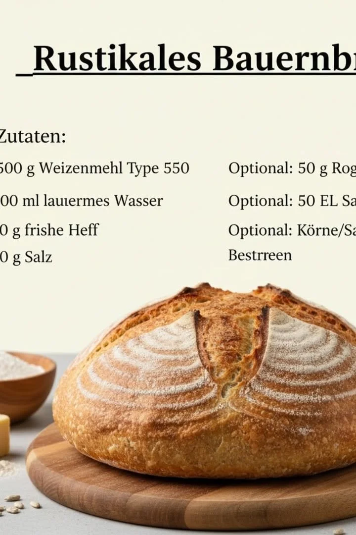 Bauernbrot mit Hefe