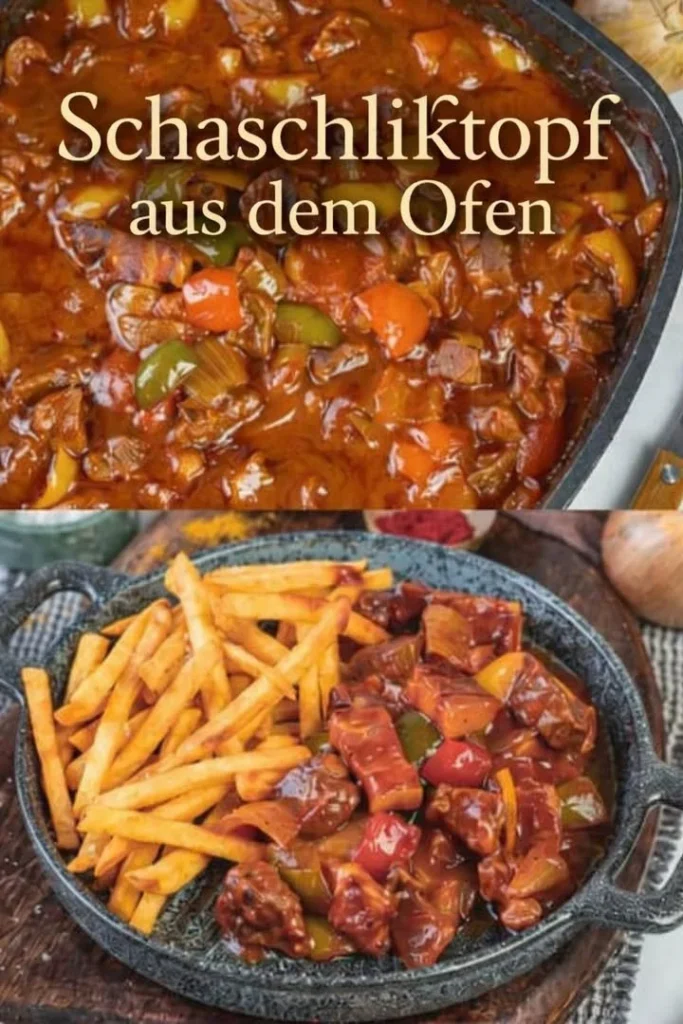 Geschmortes Rindfleisch mit Paprika
