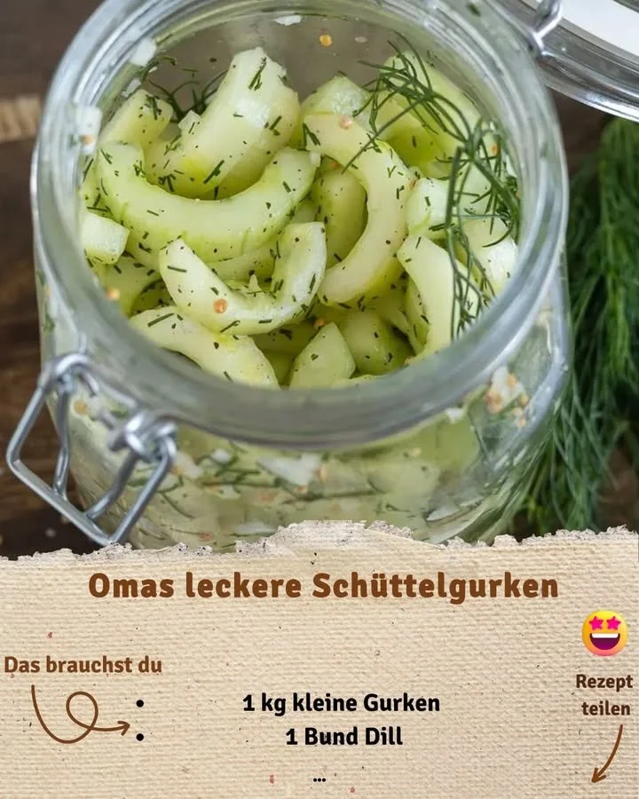 Schüttelgurken mit Dill